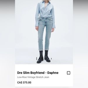 Rag and bone low rise jeans size 26